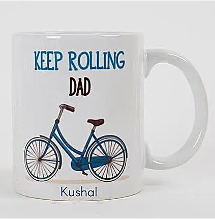 Keep Rolling Personalized Mug